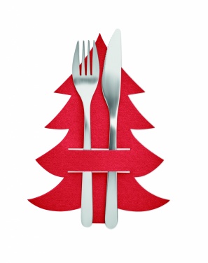 Logo trade promotional gift photo of: RPET felt cutlery holder set